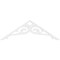 Ekena Millwork Pitch Bordeaux Architectural Grade PVC Gable Pediment, 36"W x 12"H x 1"P (8/12) GPP036X012X100BOR - alternate 3